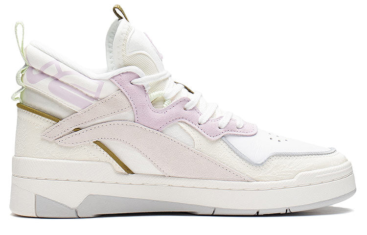 (WMNS) Li-Ning Superwave Mid 'White Pink' AGCS106-3