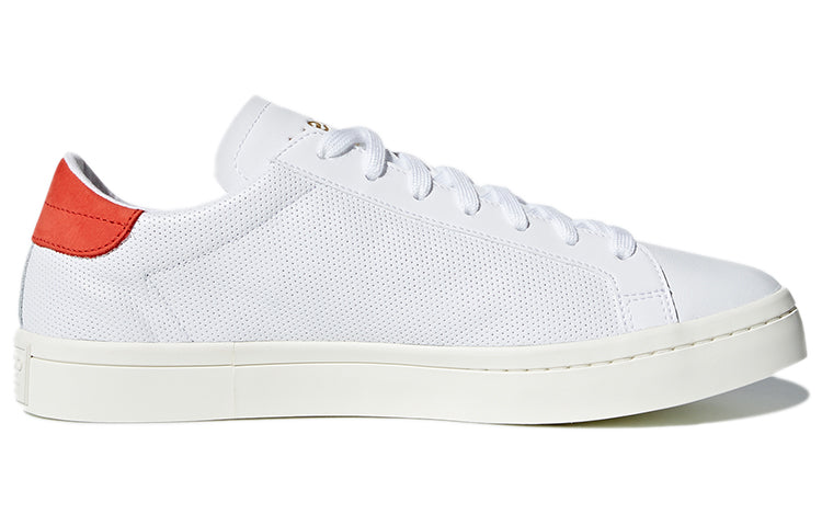 adidas originals Courtvantage Casual Skate Shoes White Red Unisex 'White Red' CQ2566