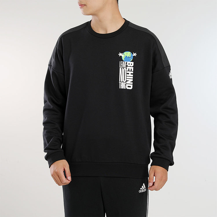 adidas Earth Letter Printing Casual Suit Men's Black GF0032
