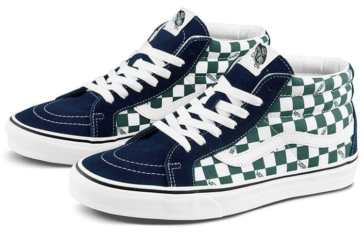 Vans Sk8-mid Checkerboard Green/White VN0A3MV85I9