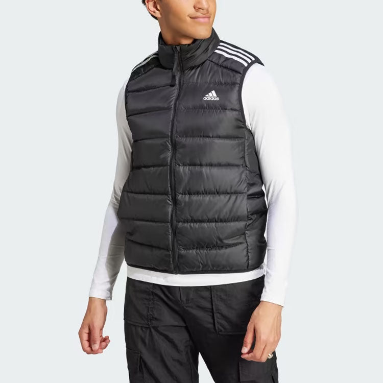 adidas Essentials 3-Stripes Light Down Vest 'Black' HZ5728