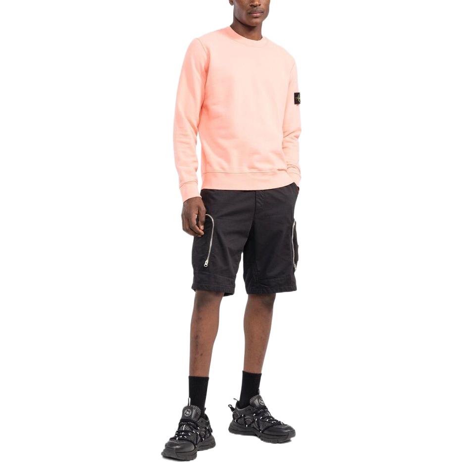STONE ISLAND Brushed Cotton Fleece Sweatshirt 'Pink' 771563020-V0083