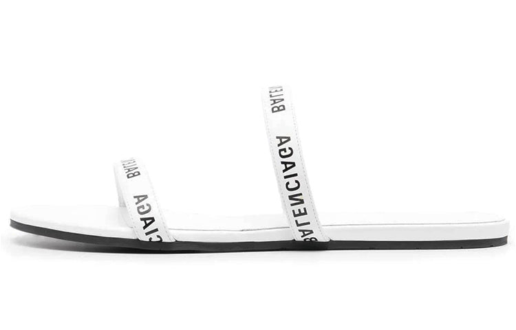 (WMNS) Balenciaga Round Sandals 'White Black' 694999WCAE19010