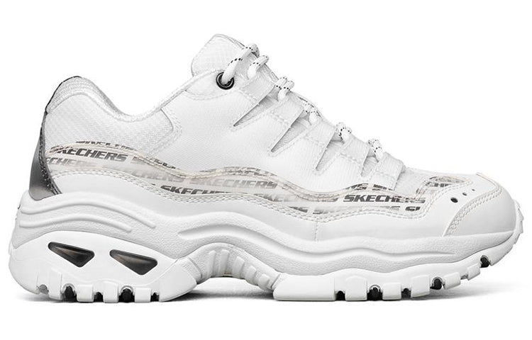 (WMNS) Skechers Energy Low Top Running Shoes White/Black 149225-WBK