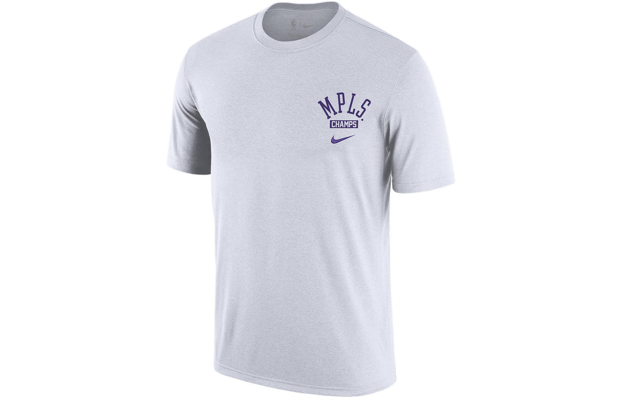Nike Courtside City Edition Los Angeles Lakers Tee 'Grey' DA7289-100