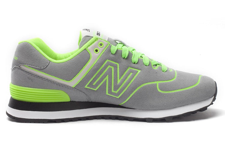 New Balance 574 Neon Lights Sneakers Grey/Green ML574NEY