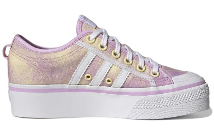 (WMNS) adidas Originals Nizza Platform 'Lilac Yellow' GY9476