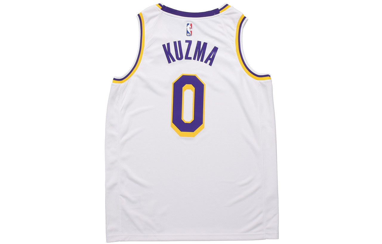 Nike NBA Casual Sports Retro Basketball Jersey/Vest SW Fan Edition 2020 Season Los Angeles Lakers Kuzma 0 White CW3595-106