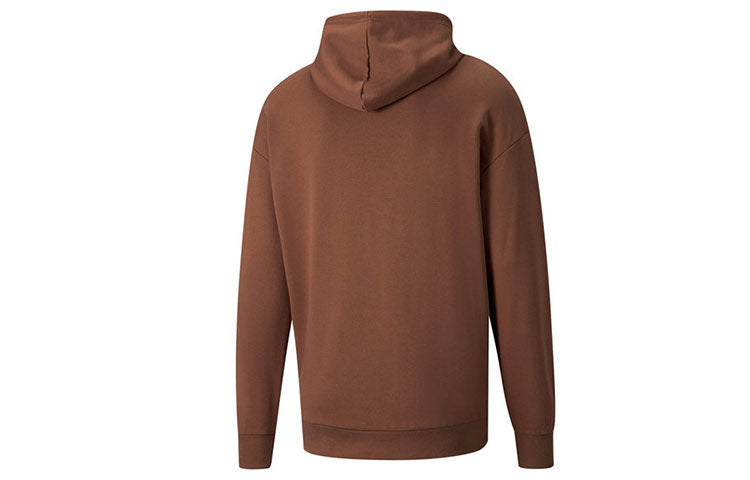 PUMA Classics Oversized Casual Sports Drawstring hooded Long Sleeves Coffee 533114-17