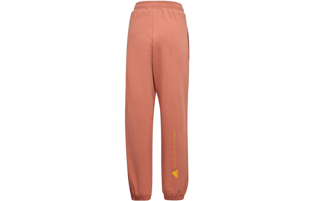 adidas x Stella Mccartney Crossover Logo Alphabet Printing Bundle Feet Sports Pants/Trousers/Joggers Orange IB5907