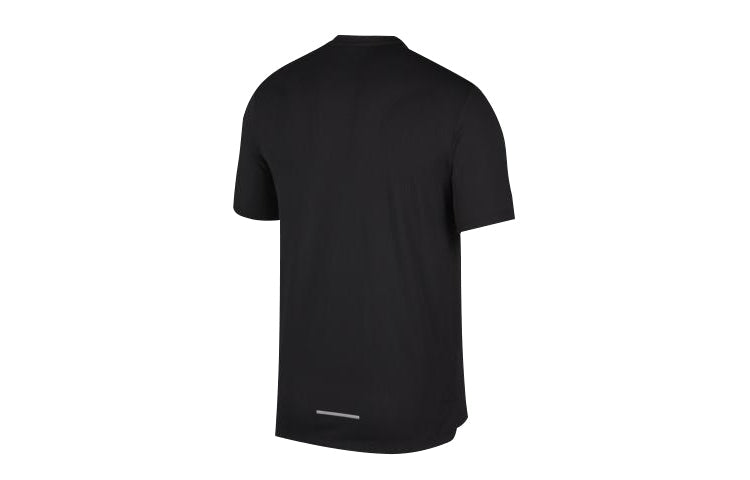 Nike Dri-fit Miler Future Fast Mesh Quick Dry Reflective Element Short Sleeve Black CJ6484-010