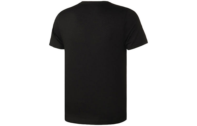 PUMA Large Logo Printing Sports Loose Round Neck Short Sleeve Black 598245-51