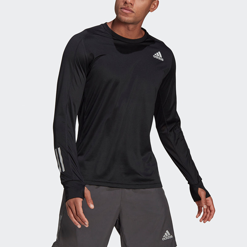 adidas OWN THE RUN Long Sleeves Top 'Black' GJ9977