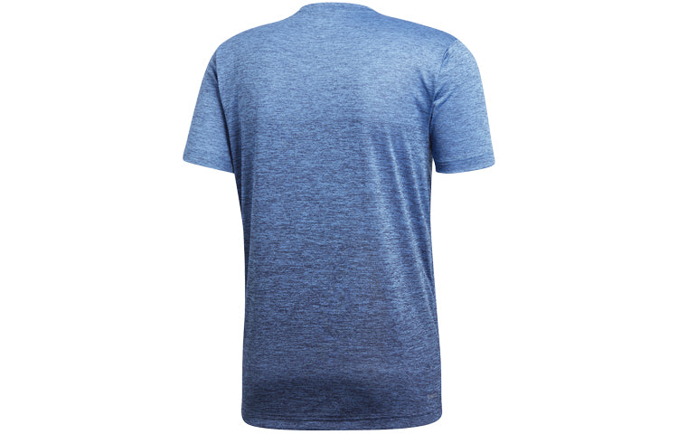 adidas FreeLift gradi Gradient Training Sports Short Sleeve Navy Blue CX0218