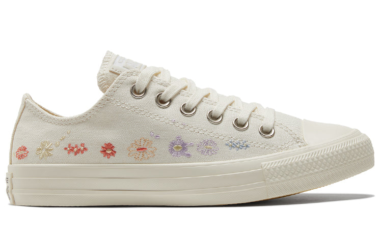 (WMNS) Converse Chuck Taylor All Star Low 'Embroidered Floral - Egret' A01595C