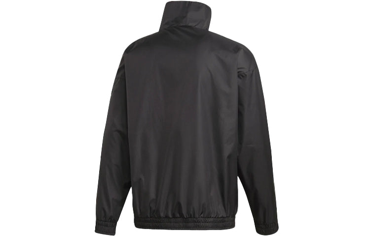 adidas Casual Loose Training Sports Running Jacket Black GN1862
