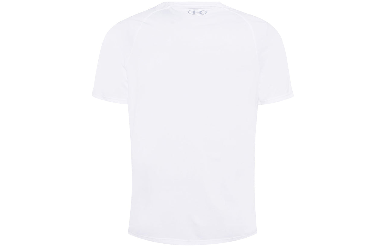 Men's Under Armour Tech 2.0 Solid Color Training Sports Short Sleeve White 1326413-100
