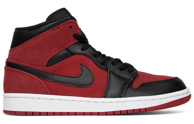 Air Jordan 1 Mid 'Reverse Banned Gym Red Black' 554724-610