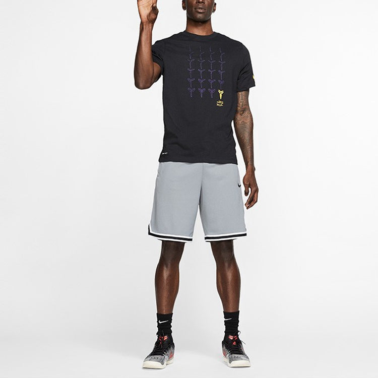 Nike Pattern Printing Loose Short Sleeve Black BQ3614-010