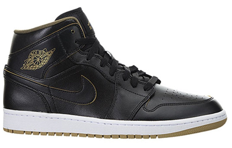 Air Jordan 1 Mid 'Black Gold' 554724-042