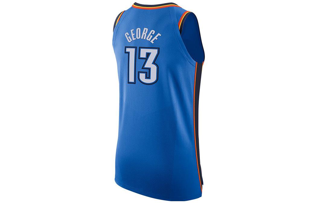 Nike NBA Contrasting Colors Basketball Jersey Thunder 13 Navy Blue 863033-404