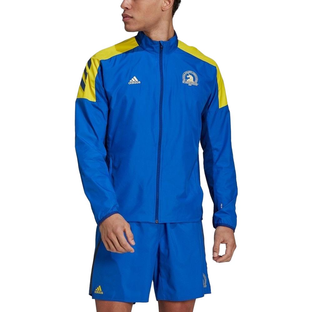 adidas 2021 Boston Marathon Windbreaker Jacket 'Blue' GQ8331