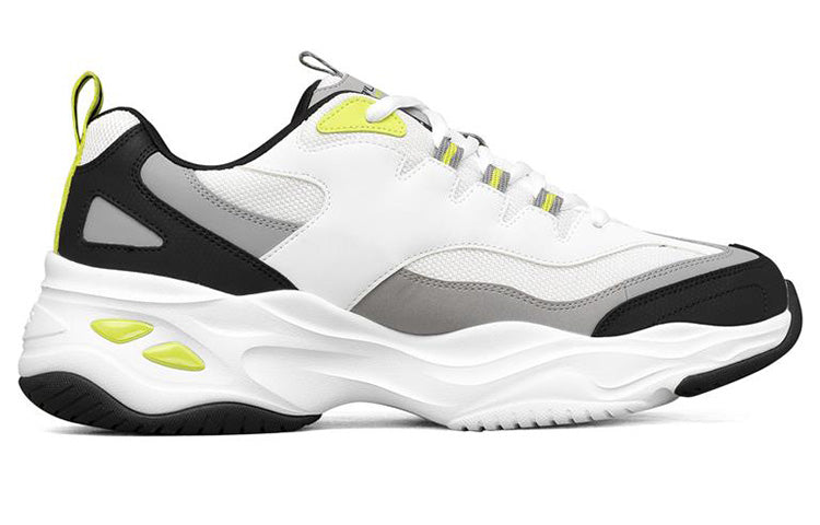 Skechers D LITES 4.0 Low-Dad Shoes White/Black/Grey 237226-WBGY
