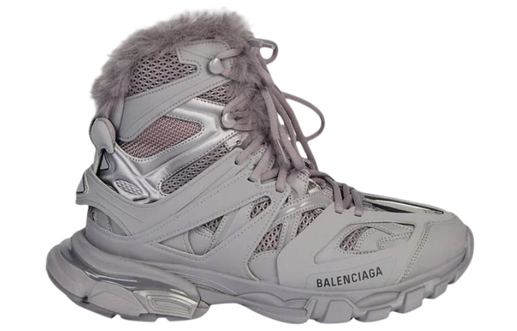 Balenciaga Track Hikers 'Faux Fur Grey' 668557W3CQ21800