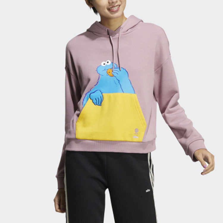 (WMNS) adidas X Sesame Street Pocket Hoodie 'Pink' HD7273
