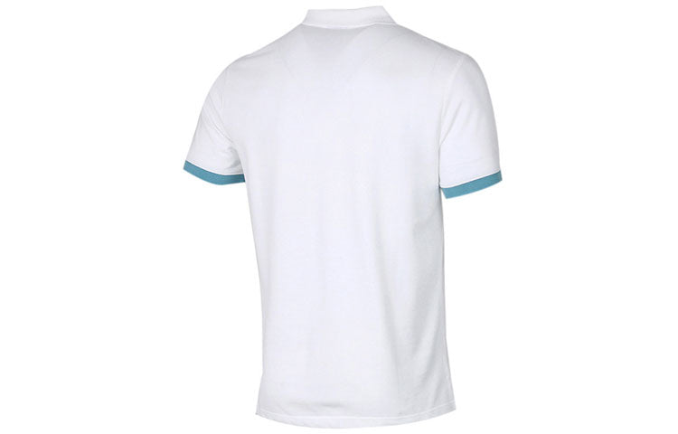 Nike Colorblock lapel Short Sleeve Polo Shirt White CW5248-100