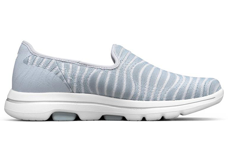 (WMNS) Skechers Go Walk 'Light Silver Grey' 124164-GRY