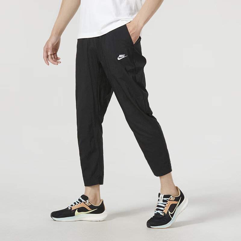 Nike Club Woven Tapered Leg Pants 'Black' FB7407-010