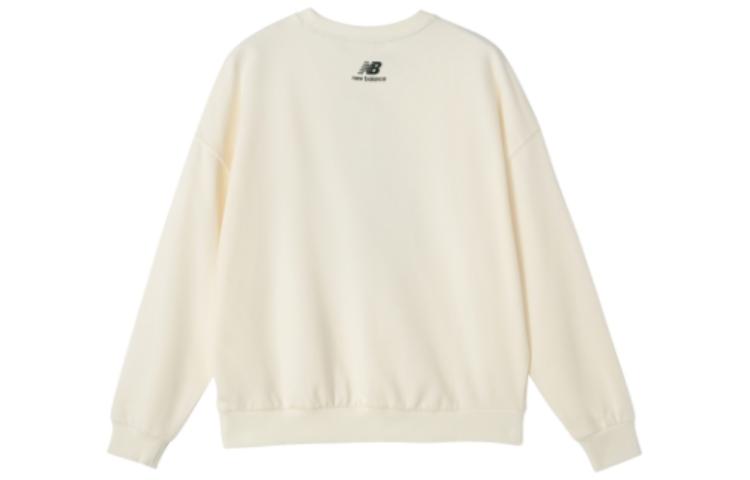 (WMNS) New Balance Classic Running Sweatshirt 'White Green' AWT31356-CIC