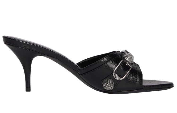 (WMNS) Balenciaga Cagole Sandals 'Leather Black' 694347WAD4E1081