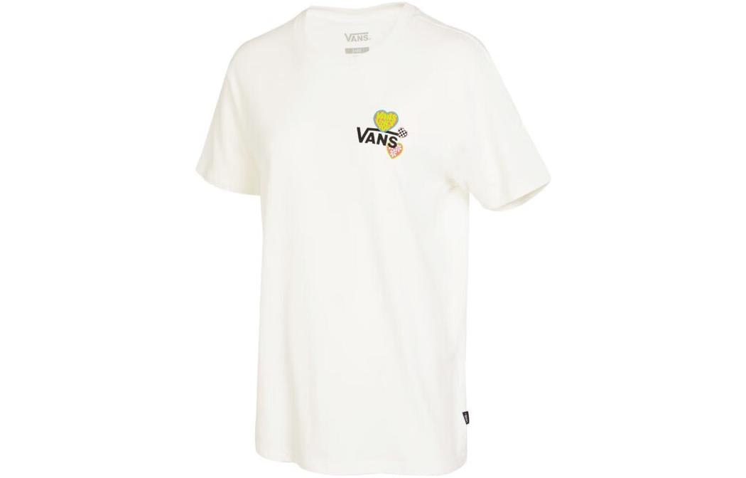 (WMNS) Vans Love Is Kind Boyfriend T-Shirt 'Marshmallow' VN0003KTFS8