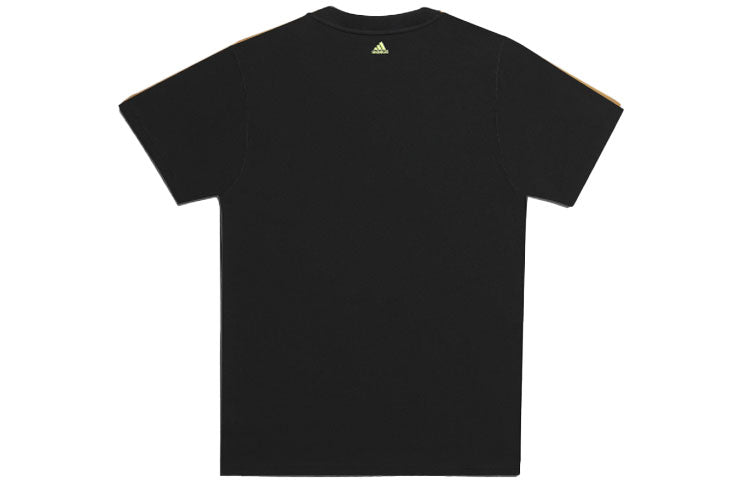 adidas originals x Ivy Park 4 Crossover Embroidered Logo Round Neck Short Sleeve Black T-Shirt GT4080