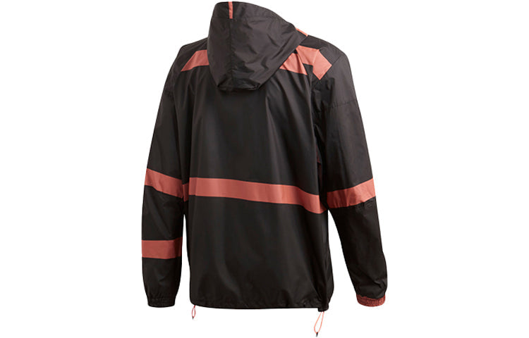 adidas Sports Training Woven Hooded Jacket Black FL3612