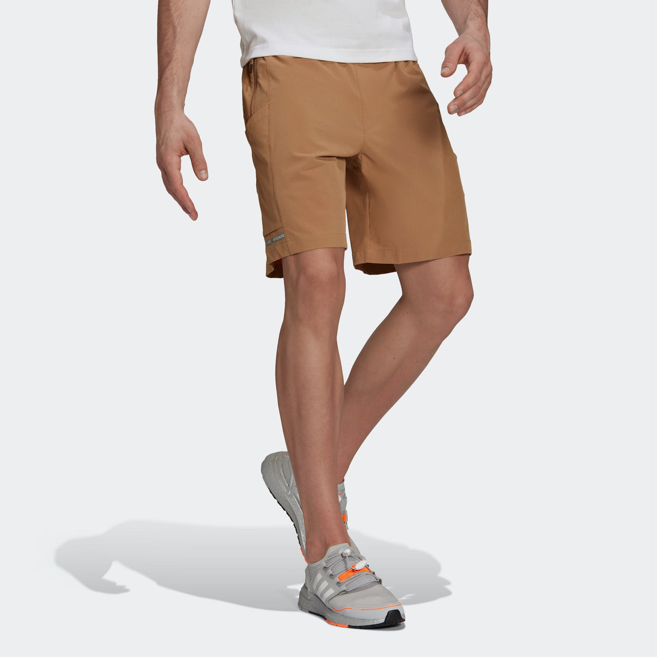 adidas Th Short Wv Id Sports Stylish Adjustable Belt Woven Shorts Yellow GU1745