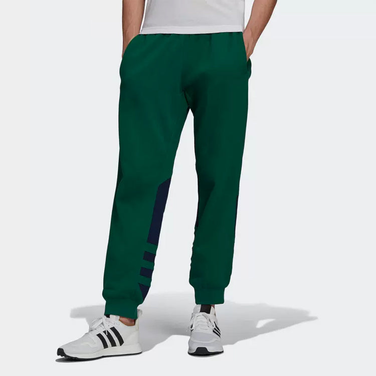 adidas Big Trefoil Sweatpants 'Green Black' HG6455