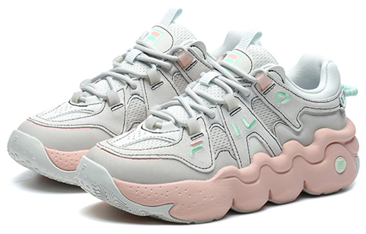 (WMNS) FILA Barricade Low Sneakers 'Grey Pink White' F12W211121FBA