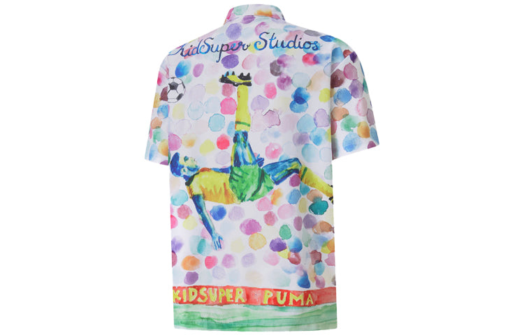 PUMA x KidSuper Studios All Over Print T-Shirt 'White Red Blue' 598953-02