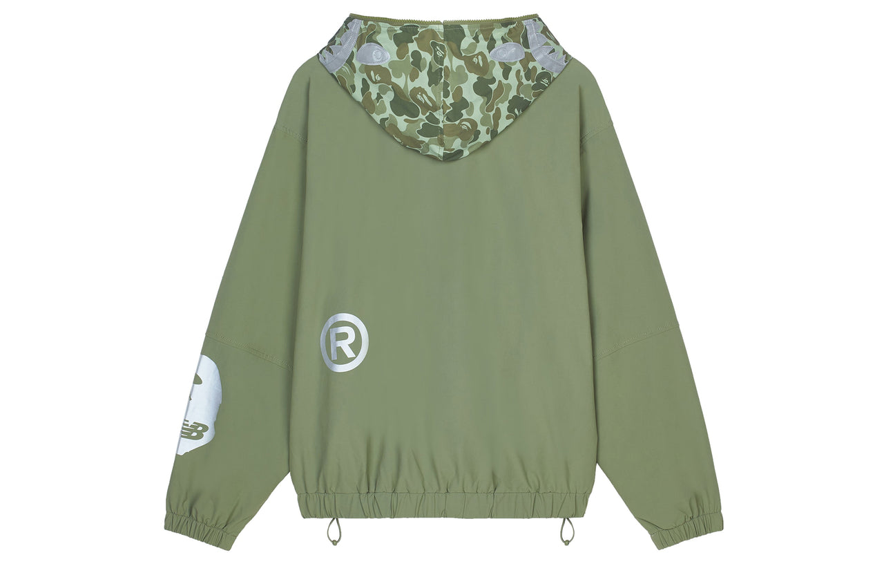 New Balance x A Bathing Ape Panel Hooded Jacket 'Camouflage Green' BALJ7000-GRX