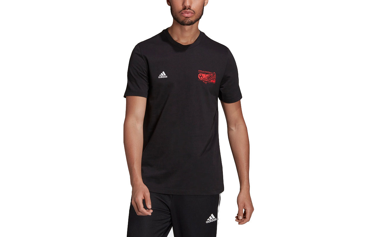 adidas Pred Tee 1 Sports Short Sleeve Men's Black HD8309