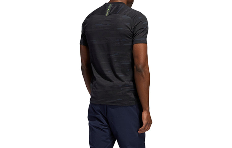 Men's adidas Jaq Printing Short Sleeve Black T-Shirt FT2777