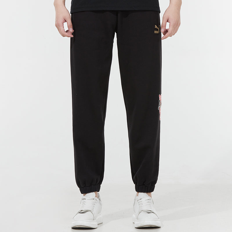 PUMA Logo Sweatpants 'Black' 536572-01