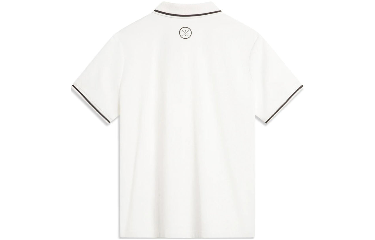 Li-Ning Way Of Wade Graphic Polo Shirt 'White' APLU109-3