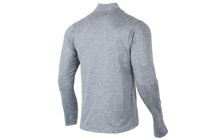 Nike Nk Df Elmnt Top Hz Casual Breathable Half Zipper Sports Long Sleeves light grey DD4757-084