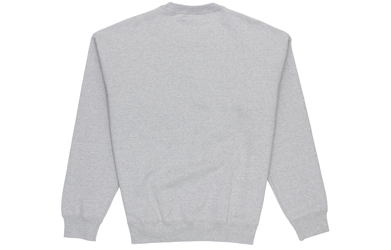 Nike Lab Fleece Crew Solid Color Plush Stay Warm Sports Round Neck Pullover Gray Dark gray DA0318-063