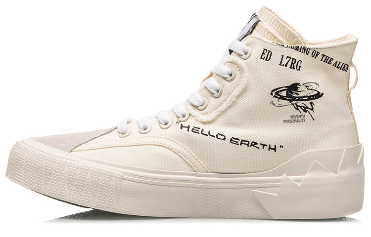 (WMNS) Li-Ning Counterflow Hello Earth 'White Beige' AGCQ472-4