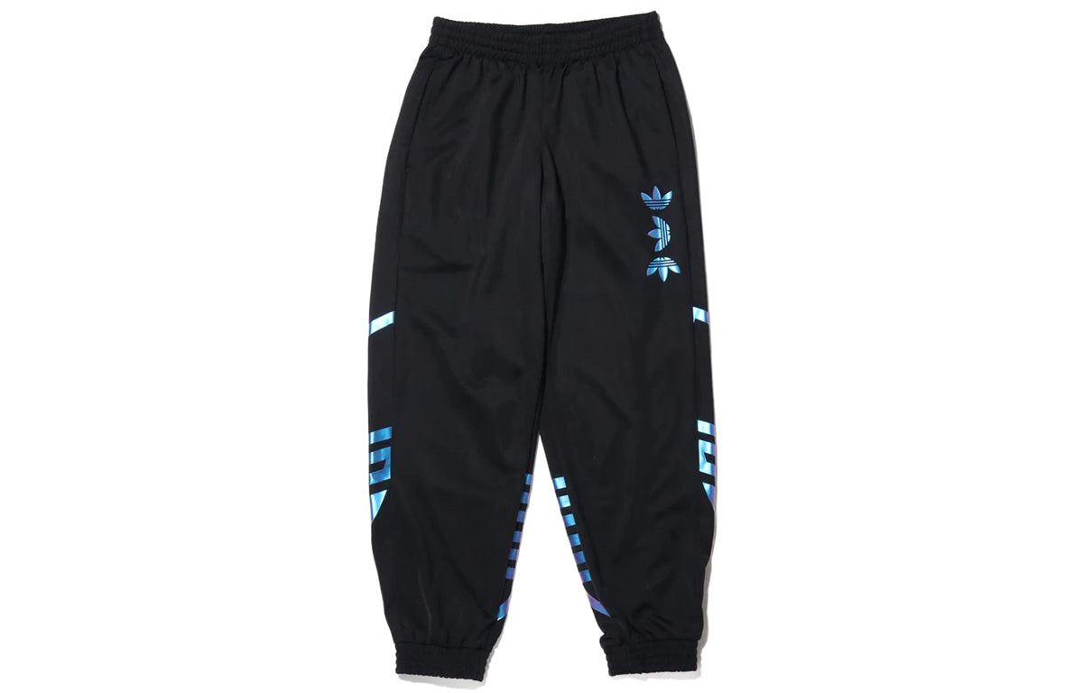 adidas originals Zeno Track Pants Logo Printing Sports Pants Black FS7331